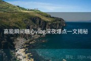 高能瞬间糖心vlog深夜爆点一文揭秘