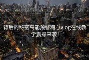 背后的秘密高能预警糖心vlog在线教学震撼来袭！